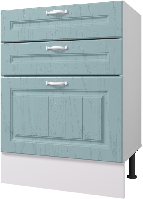 Стол рабочий 600 мм с тремя ящиками Принцесса