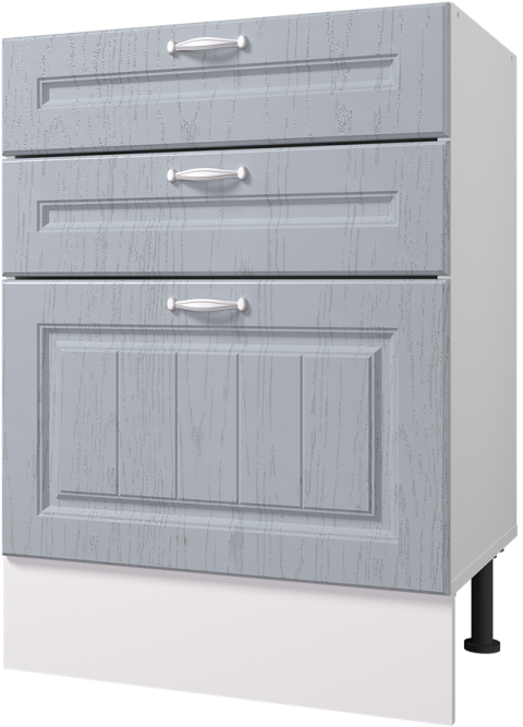 Стол рабочий 600 мм с тремя ящиками Принцесса