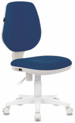 Кресло BRABIX &quot;Fancy MG-201W&quot;, без подлокотников, пластик белый, синее, 532413, MG-201W_532413