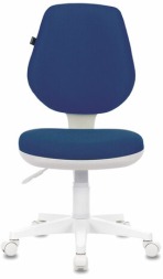 Кресло BRABIX &quot;Fancy MG-201W&quot;, без подлокотников, пластик белый, синее, 532413, MG-201W_532413