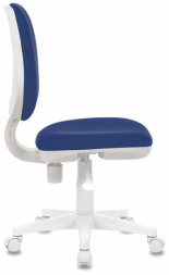 Кресло BRABIX &quot;Fancy MG-201W&quot;, без подлокотников, пластик белый, синее, 532413, MG-201W_532413