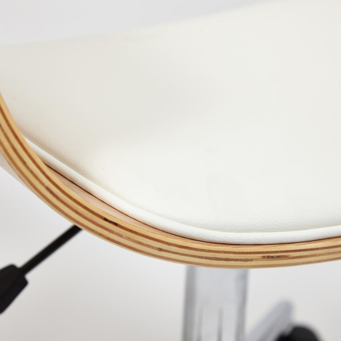 Кресло VIMTA натуральный, кож/зам белый