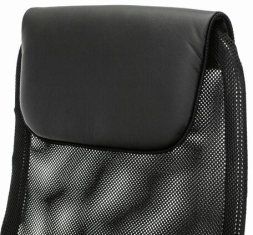 Кресло офисное BRABIX PREMIUM "Stalker EX-608 CH", хром, ткань-сетка/кожзам, черное, 532091