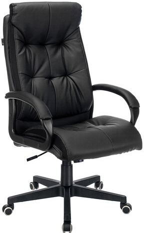 Кресло офисное CH-824, экокожа, черное, 1079045