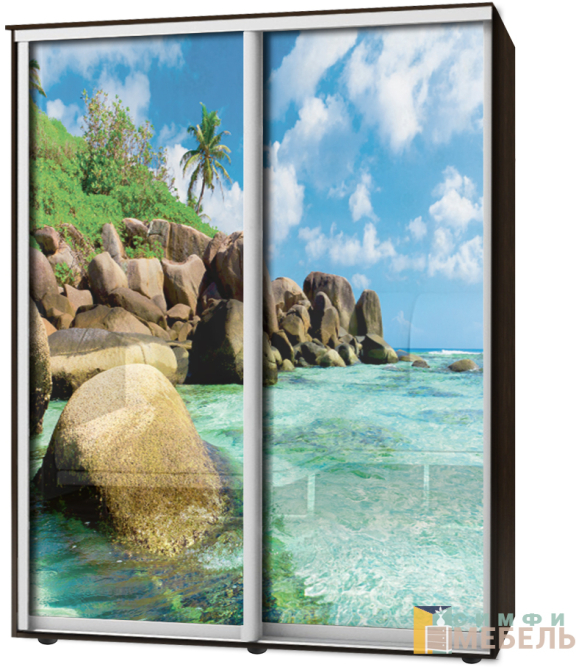 Шкаф-купе 2х дв Стандарт Фотопечать № 44