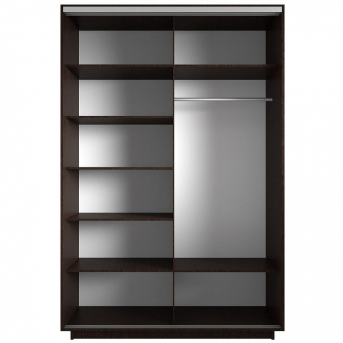 Шкаф-купе Экспресс 2-х дверный ( Зеркало) Венге