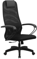 Кресло офисное BRABIX PREMIUM "Ultimate EX-800" пластик, плотная двойная сетка Х2, черное, 532914