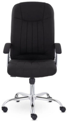 Кресло офисное "Бостон", CH-277, хром, ткань, черный (М-16)