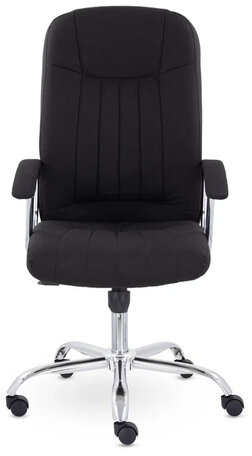 Кресло офисное "Бостон", CH-277, хром, ткань, черный (М-16)