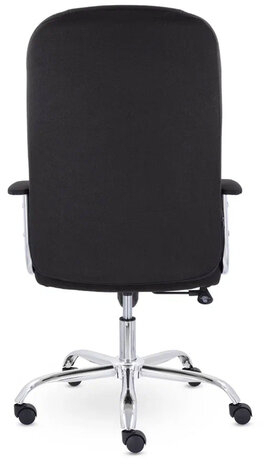 Кресло офисное "Бостон", CH-277, хром, ткань, черный (М-16)
