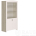 Шкаф открытый Буква (Дуб Крафт Белый/Ниагара Софт, Без декора)