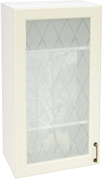 Шкаф верхний высокий со стеклом с 1 створкой Кухня Ницца ШВС 509