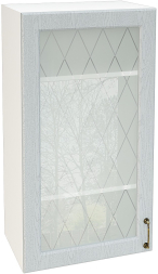 Шкаф верхний высокий со стеклом с 1 створкой Кухня Ницца ШВС 509