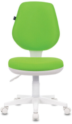 Кресло BRABIX "Fancy MG-201W", без подлокотников, пластик белый, салатовое, 532414, MG-201W_532414