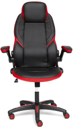 Кресло BAZUKA кож/зам, черный/красный, 36-6/36-6/06/36-161