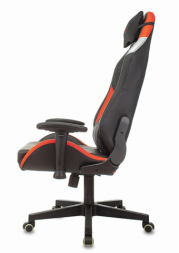 Кресло компьютерное Zombie HERO BATTLEZONE PRO, 2 подушки, экокожа/ткань, черное/красное, 1535352