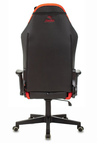 Кресло компьютерное Zombie HERO BATTLEZONE PRO, 2 подушки, экокожа/ткань, черное/красное, 1535352