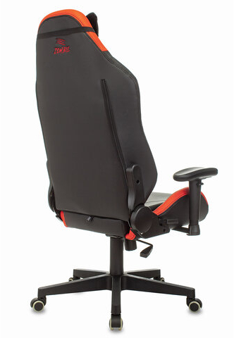 Кресло компьютерное Zombie HERO BATTLEZONE PRO, 2 подушки, экокожа/ткань, черное/красное, 1535352