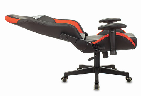 Кресло компьютерное Zombie HERO BATTLEZONE PRO, 2 подушки, экокожа/ткань, черное/красное, 1535352