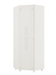 Шкаф угловой Ассоль АС-52K (левый) белое дерево