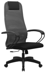 Кресло BRABIX PREMIUM "Ultimate EX-800" пластик, плотная двойная сетка Х2, черное/серое, 532915
