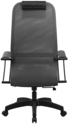 Кресло BRABIX PREMIUM "Ultimate EX-800" пластик, плотная двойная сетка Х2, черное/серое, 532915