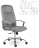 Кресло офисное "Бостон", CH-277, хром, ткань, серый (M-02)