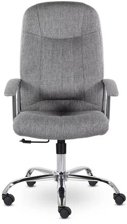 Кресло офисное "Бостон", CH-277, хром, ткань, серый (M-02)