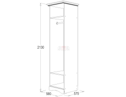 Шкаф 1-но дв. для одежды Ольга 1Н