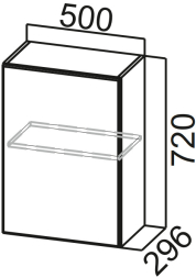 Шкаф навесной 500 Модус