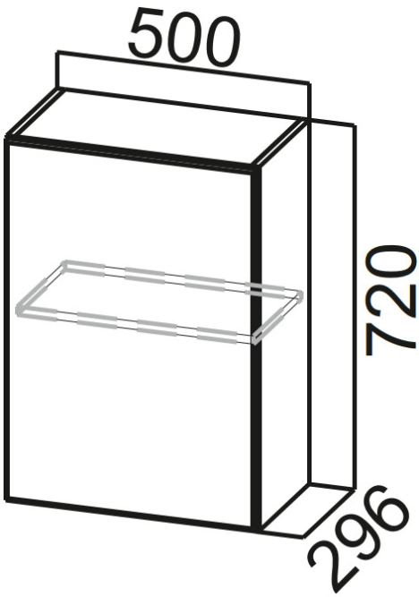 Шкаф навесной 500 Модус