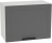 Шкаф верхний высокий горизонт. ШВГ 609 Глетчер