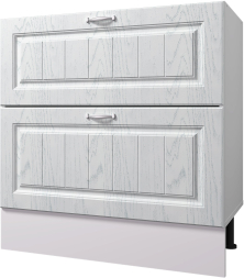 Стол рабочий 800 мм с двумя ящиками B-BOX (Метабоксы) Принцесса