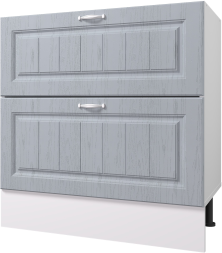 Стол рабочий 800 мм с двумя ящиками B-BOX (Метабоксы) Принцесса