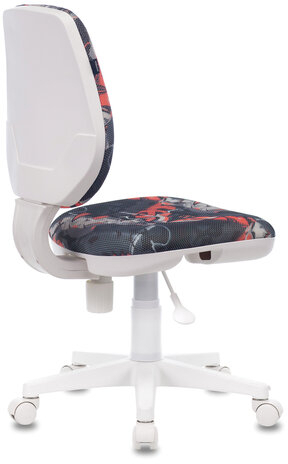 Кресло BRABIX "Fancy MG-201W", без подлокотников, пластик белый, с рисунком "Graffity", 532415, MG-201W_532415