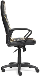 Кресло RUNNER MILITARY кож/зам/ткань, хаки/коричневый/серый