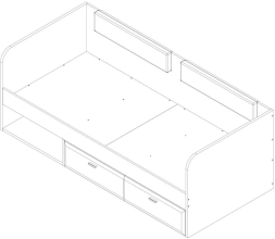 Кровать Грейс LOZ90