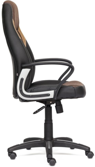 Кресло INTER кож/зам/ткань, черный/коричневый/бронзовый, 36-6/3М7-147/21