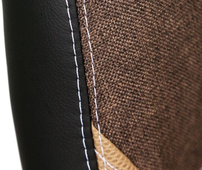 Кресло INTER кож/зам/ткань, черный/коричневый/бронзовый, 36-6/3М7-147/21