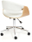 Кресло BEND натуральный, кож/зам белый