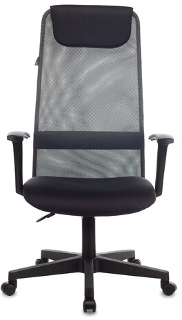 Кресло офисное KB-8, ткань-сетка, серое, 496676