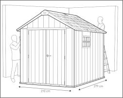 Сарай под покраску Окланд 759 (Oakland 759), серый