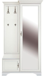 Шкаф с вешалкой PPK110LP (Кентаки белый)
