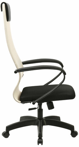 Кресло BRABIX PREMIUM "Ultimate EX-800" пластик, плотная двойная сетка Х2, черное/бежевое, 532916