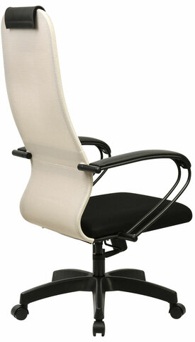 Кресло BRABIX PREMIUM "Ultimate EX-800" пластик, плотная двойная сетка Х2, черное/бежевое, 532916