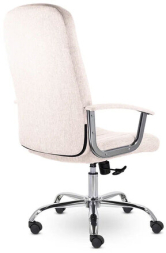 Кресло офисное "Бостон", CH-277, хром, ткань, бежевый (M-11)