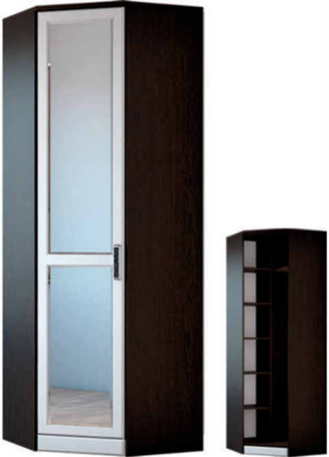 Шкаф угловой с зеркалом Венеция-1, секция-5