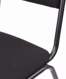 Стул для посетителей РС00М, черный каркас, ткань черная