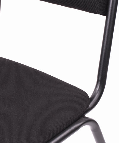 Стул для посетителей РС00М, черный каркас, ткань черная