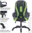 Кресло компьютерное BRABIX PREMIUM "Rapid GM-102", НАГРУЗКА 180 кг, экокожа/ткань, черное/зеленое, 532419, GM-102_532419
